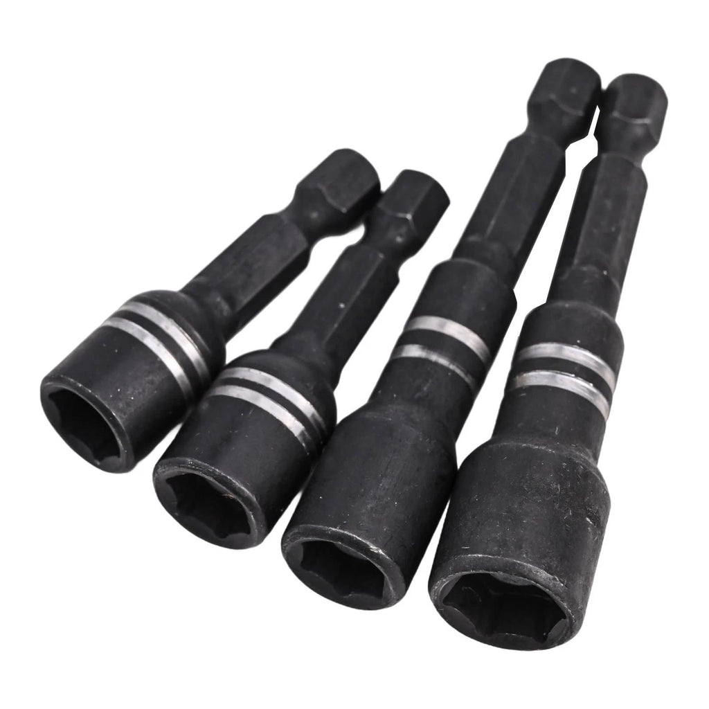 4Pcs Magnetic Socket Nut Driver Set for Drill Bit Tools
