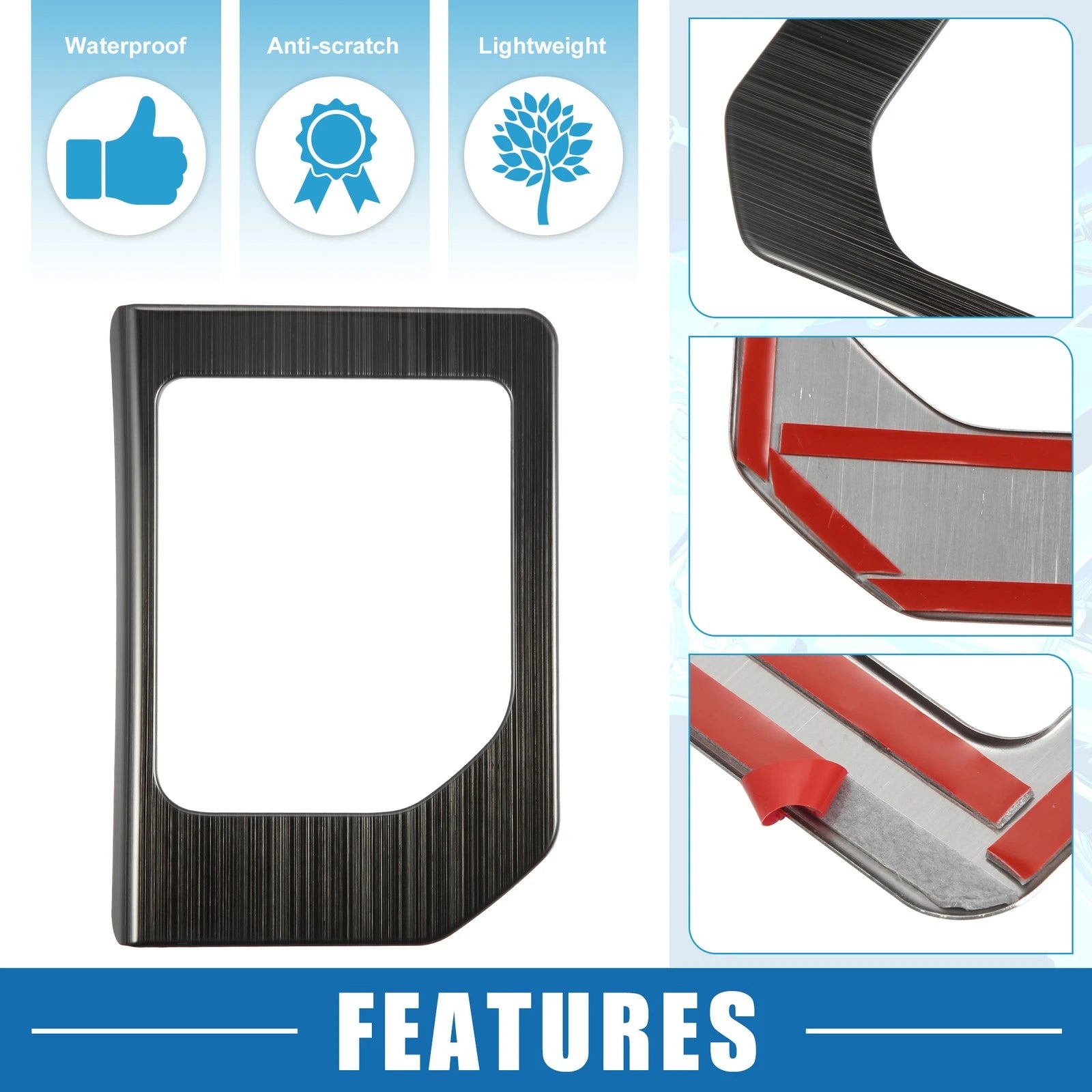 Gear Shift Frame Trim Cover for Toyota Tundra 2014–2021 Black