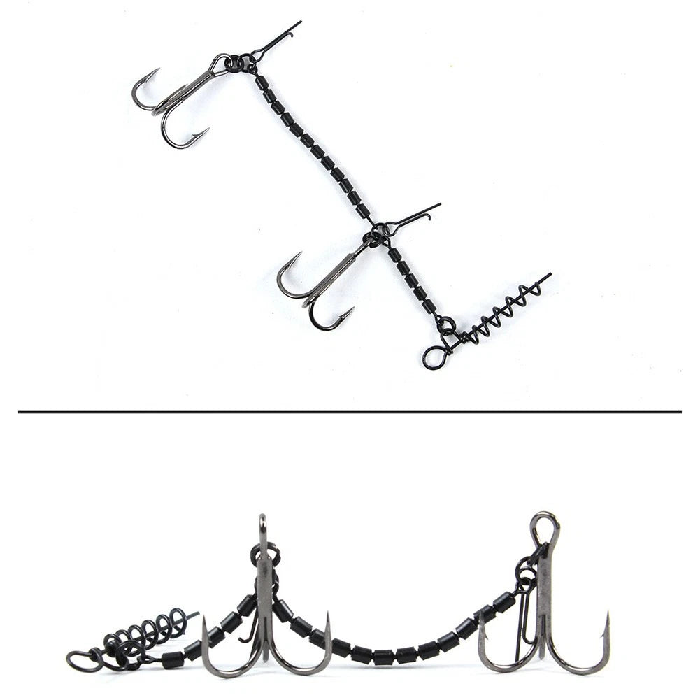 Fishing Rig Treble Hook for Pike (14cm)