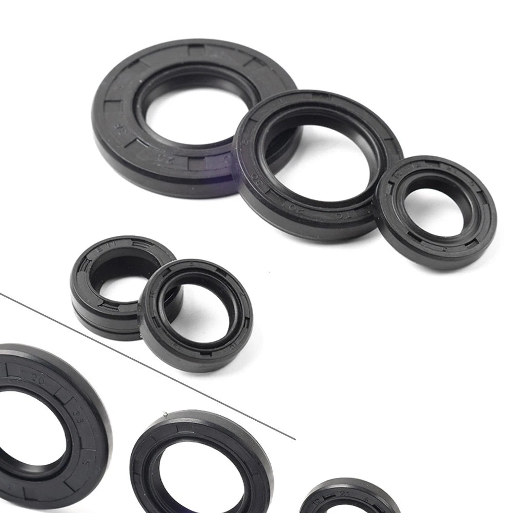 5Pcs Engine Gear Shaft Oil Seal Set for Yamaha YBR125 (2005–2023)