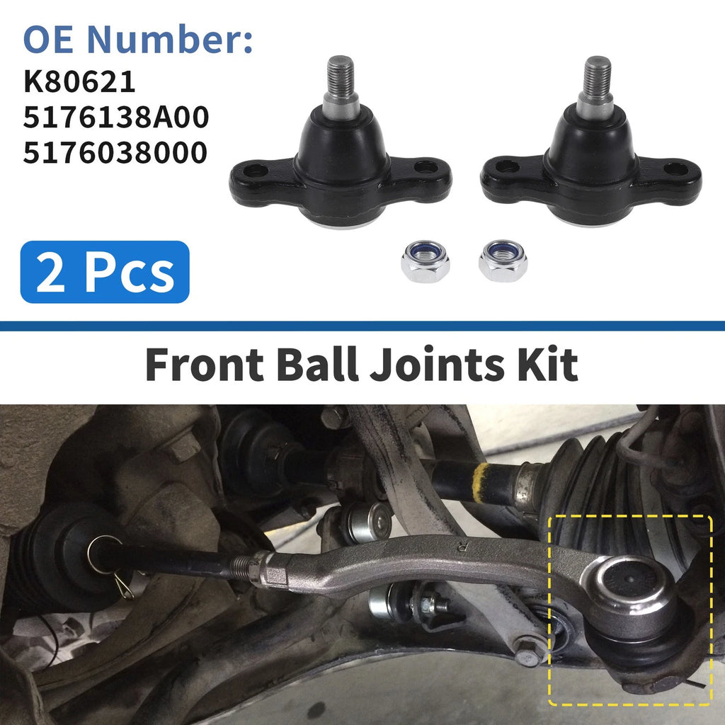 2 Pcs Front Lower Ball Joints Replacement for Hyundai Sonata (1998–2005)