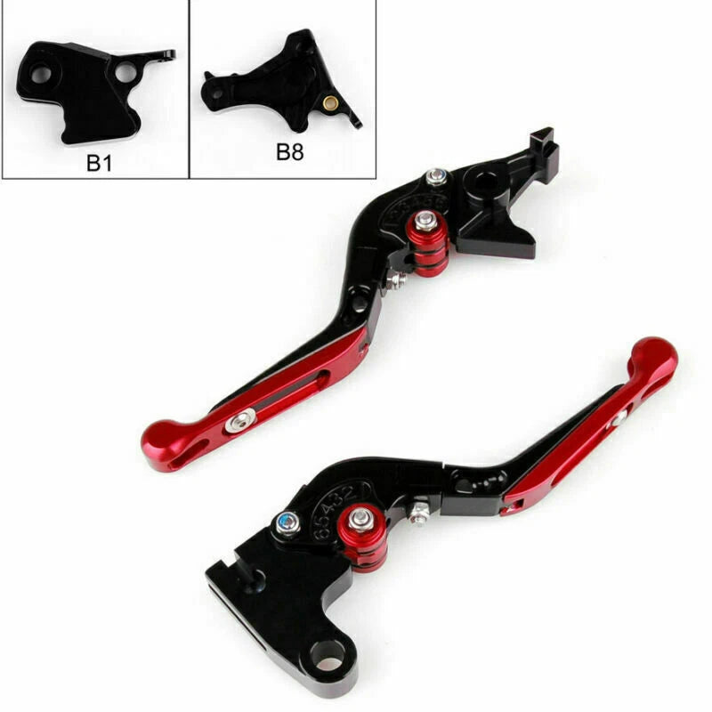 Adjustable Brake Clutch Levers for BMW F800S/R/ST/GS (2006–2017) Red T9