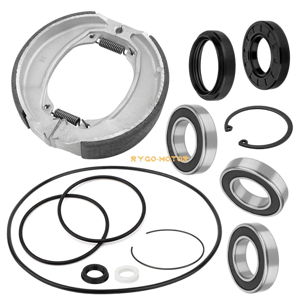 Rear Axle & Brake Bearing Seal & Shoes Kit for Honda Sportrax 250 TRX250EX (2001–2008)