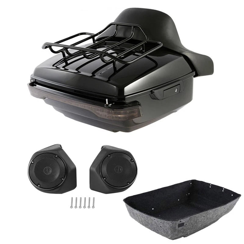 Trunk Pad Rack Light Speaker for Harley Touring Road Glide (2014–2026)