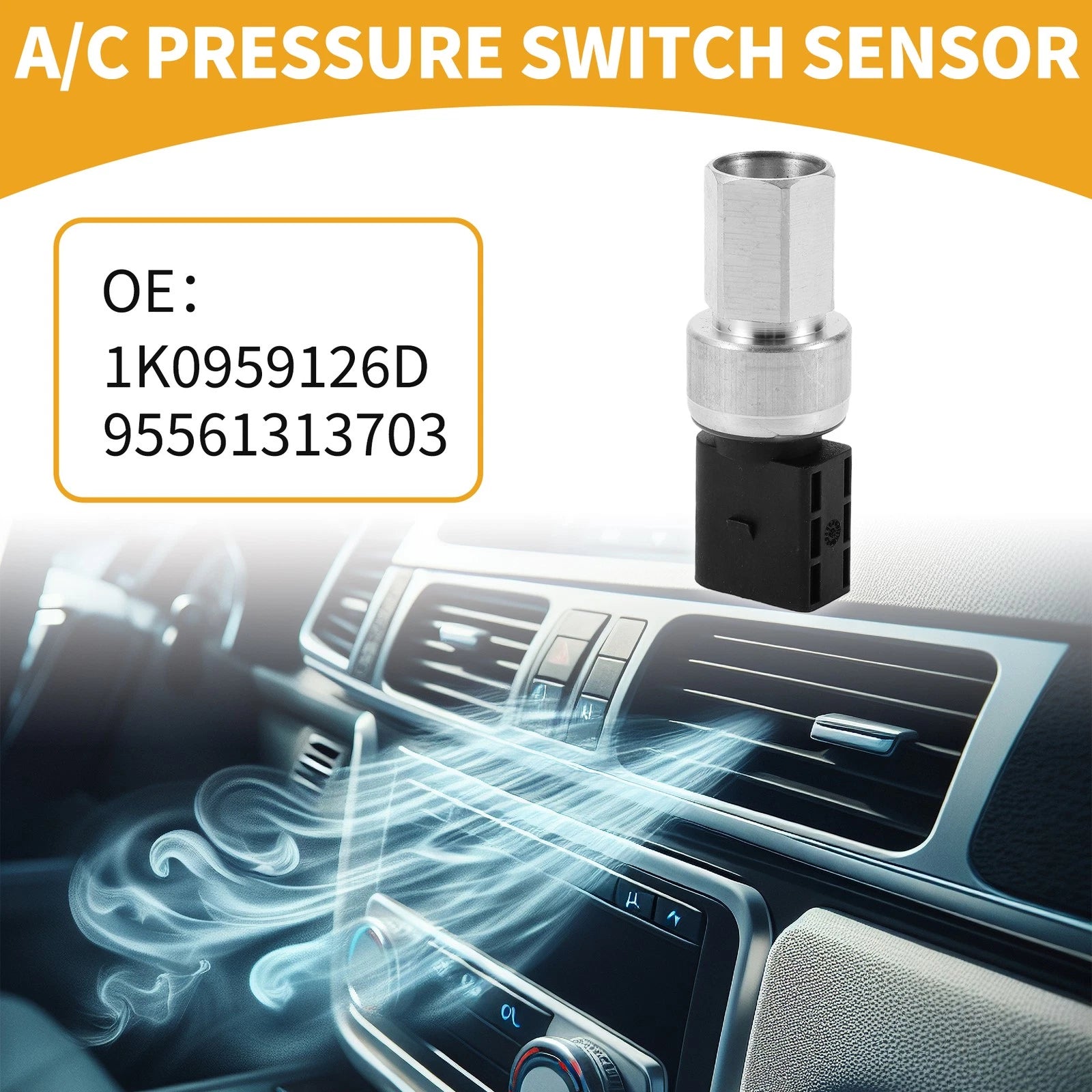A/C Pressure Switch Sensor for Volkswagen Beetle (2012–2019) Replacement