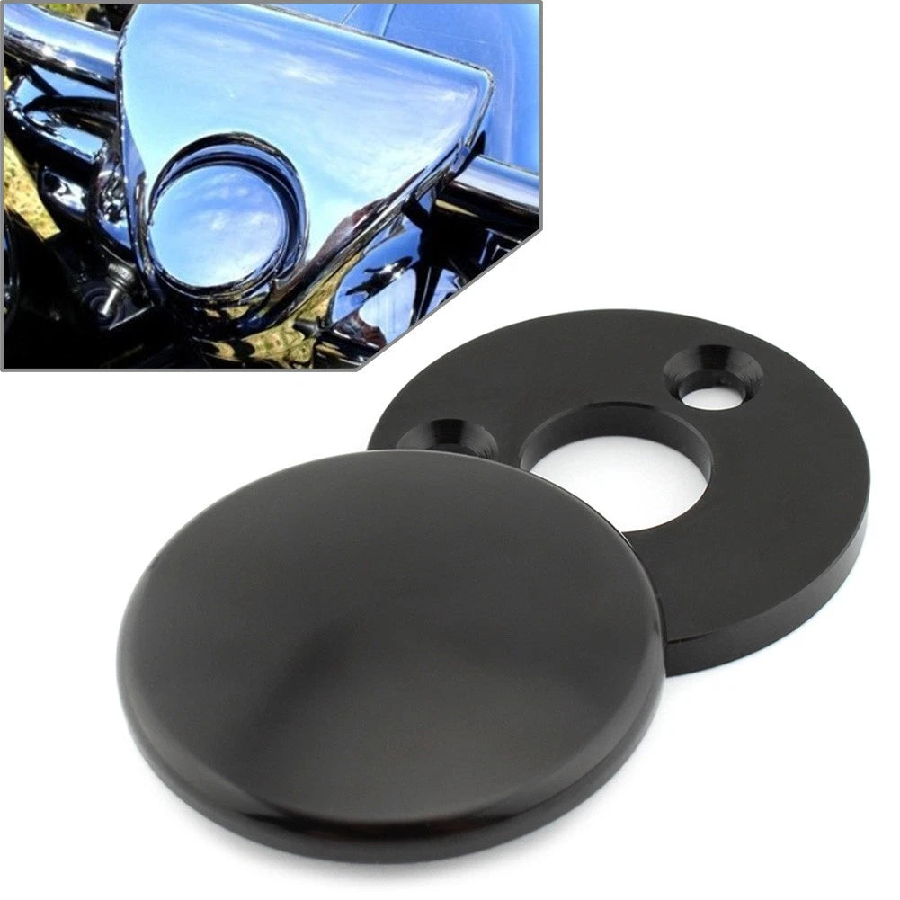 Fork Lock Cover for Harley Road King (1994–Present) Black Aluminum