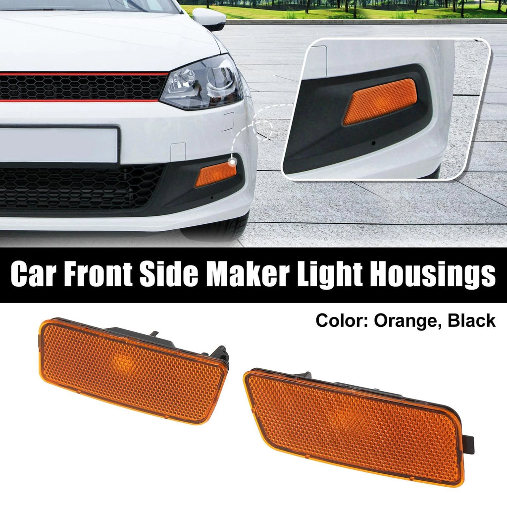 Amber Lens Front Bumper Side Marker Pair for Volkswagen GTI (2010–2014)
