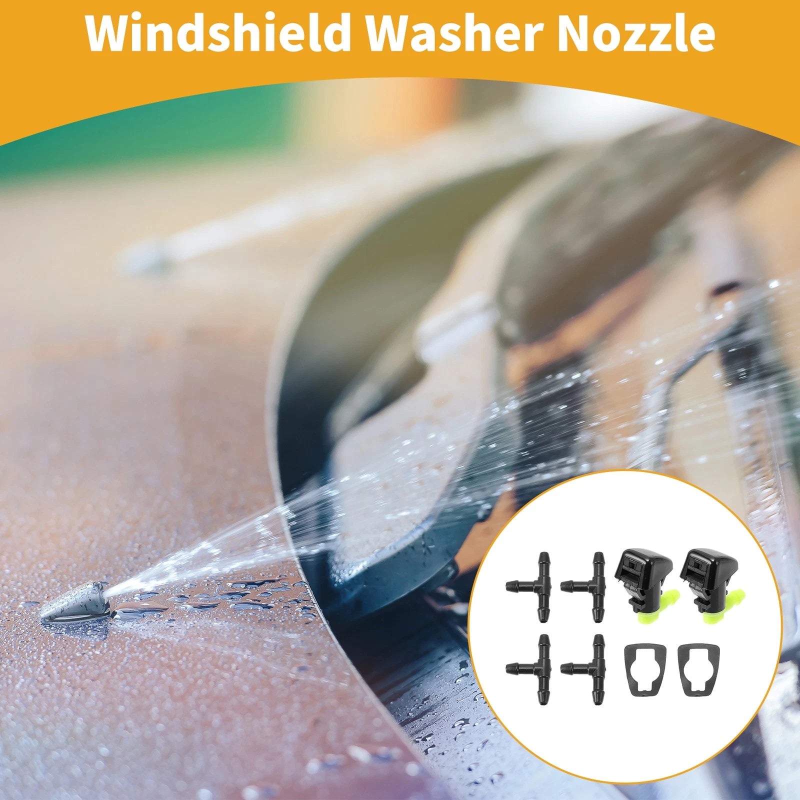 Windshield Washer Nozzle Kit Replacement for Jeep Liberty (2008–2012)