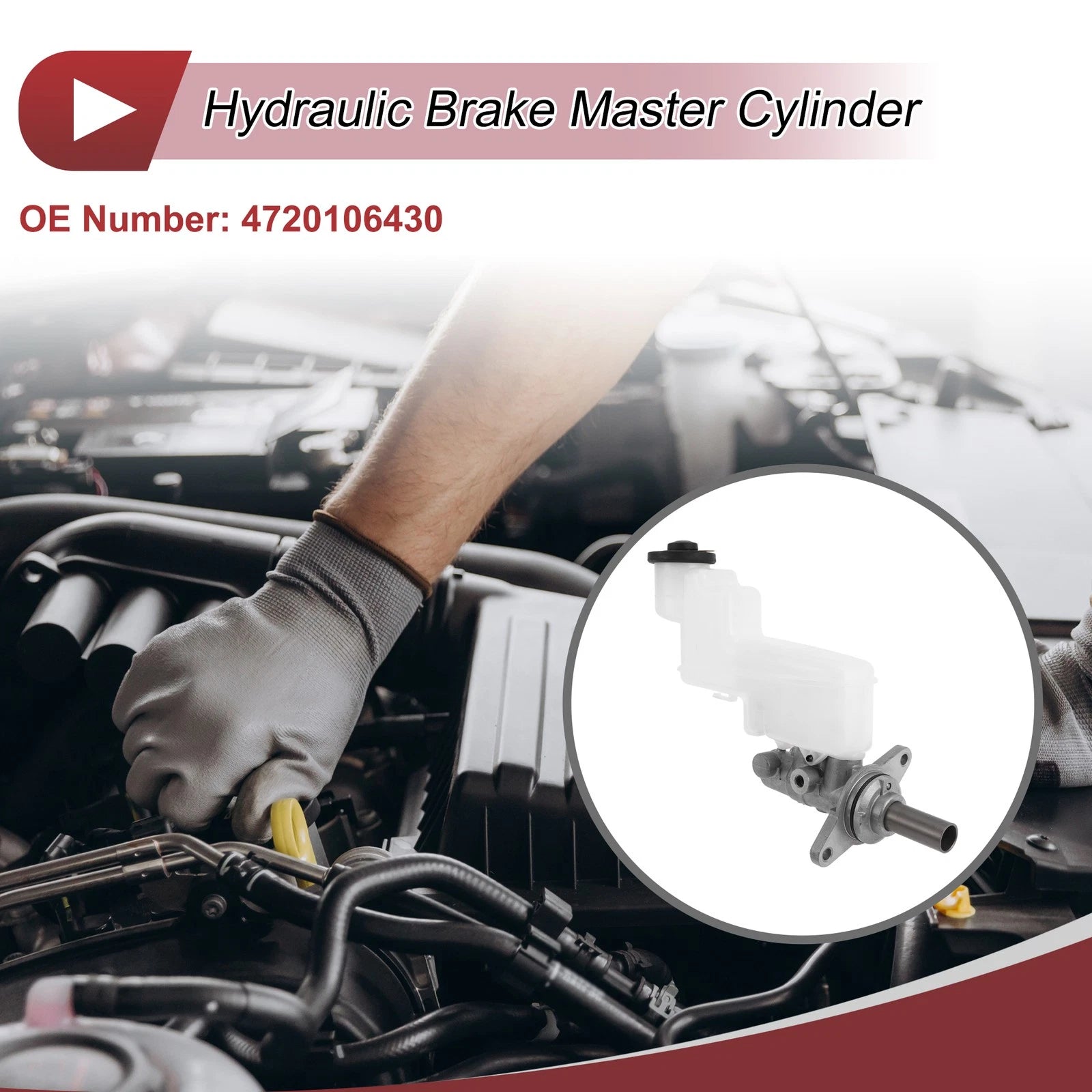 Brake Master Cylinder with Reservoir Replacement for Toyota Camry (2007–2011)