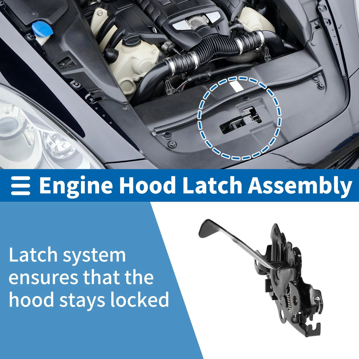 Hood Latch Assembly Replacement for Toyota EZ 2011–2016