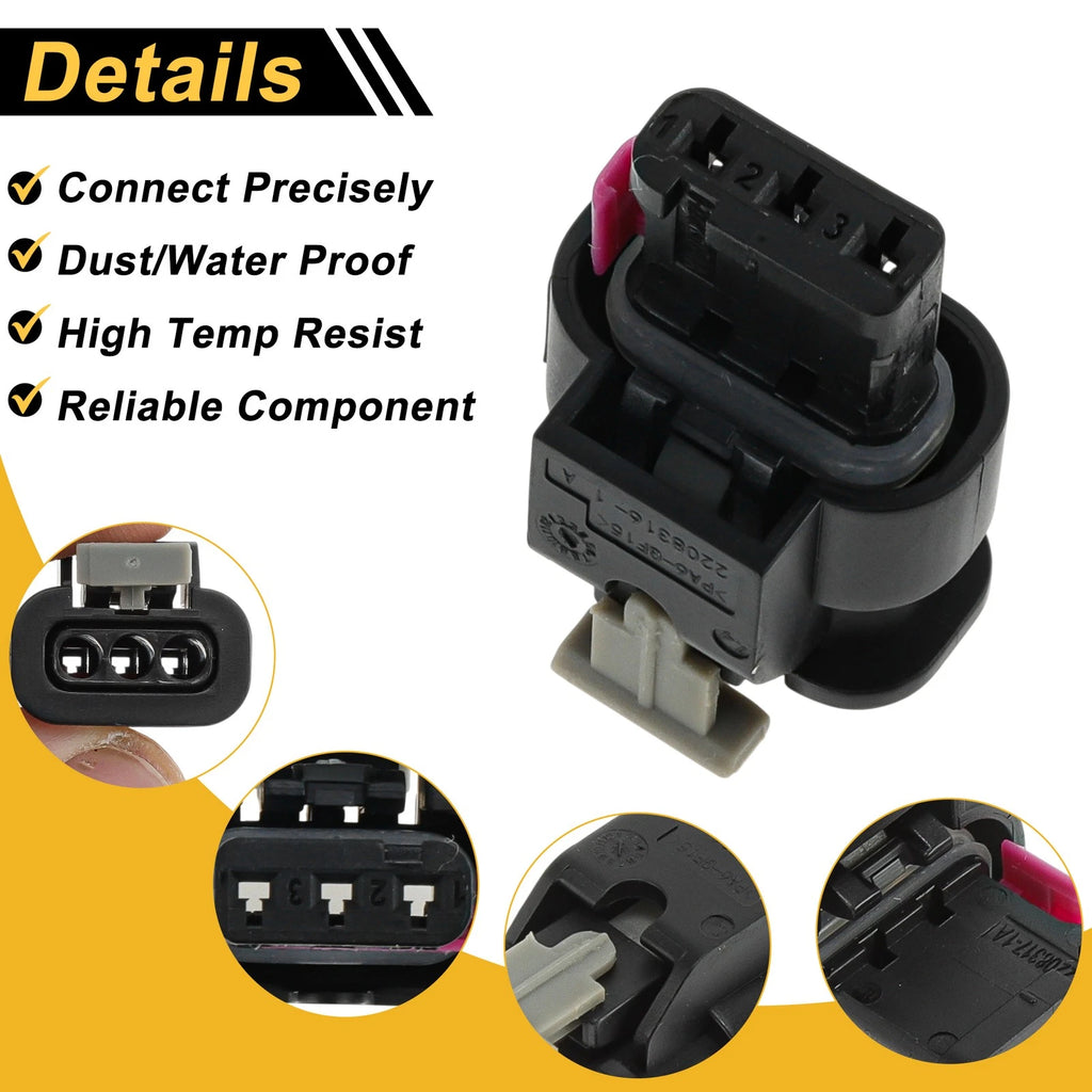 3 Pin Parking Sensor Connector Plug for Volkswagen
