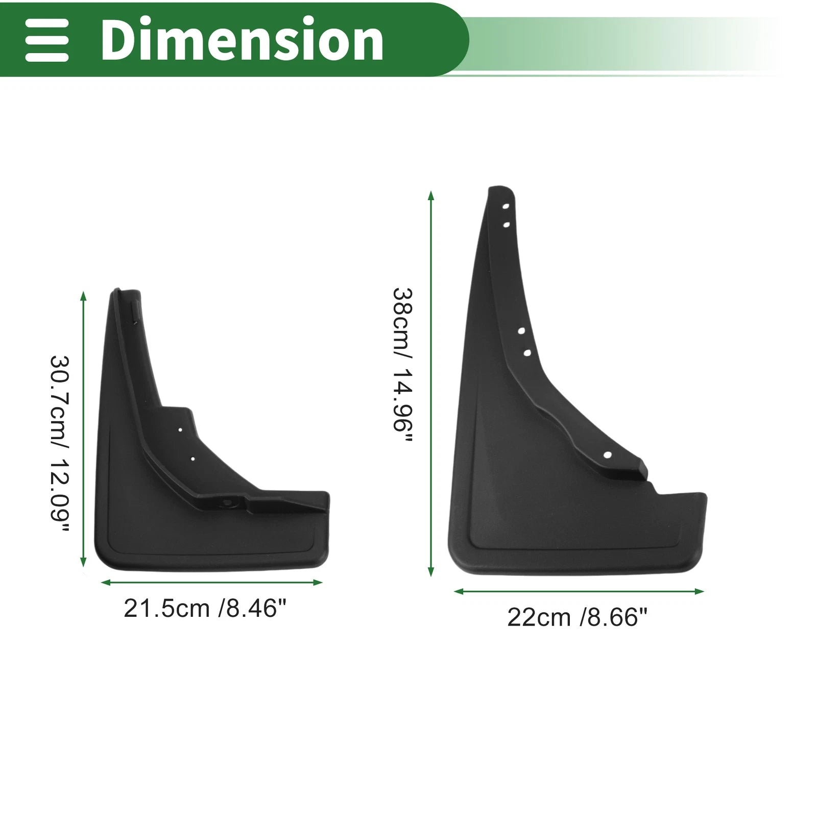 Mud Flaps Splash Guards for Holden VF SS SSV SV6 (2006–2013) W/ Mounts