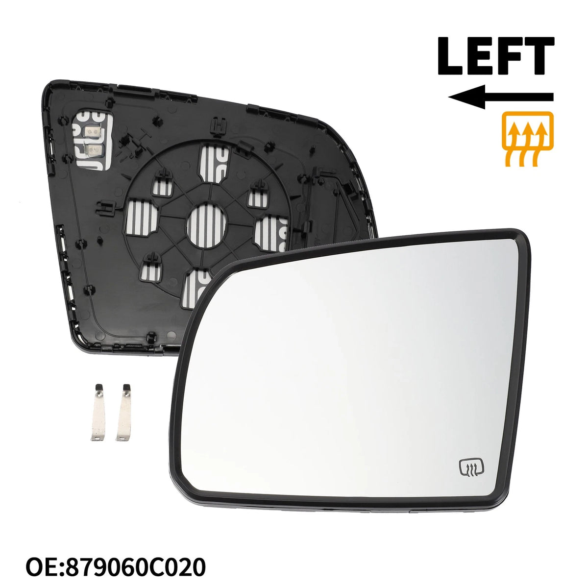 Heated Left Side Mirror Glass Replacement for Toyota Tundra (2007–2021)