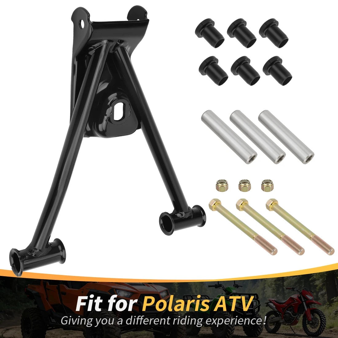 Rear Upper Right A-Arm Kit for Polaris Sportsman MV7 400 450 500 570 600 700 800 (2002–2023)