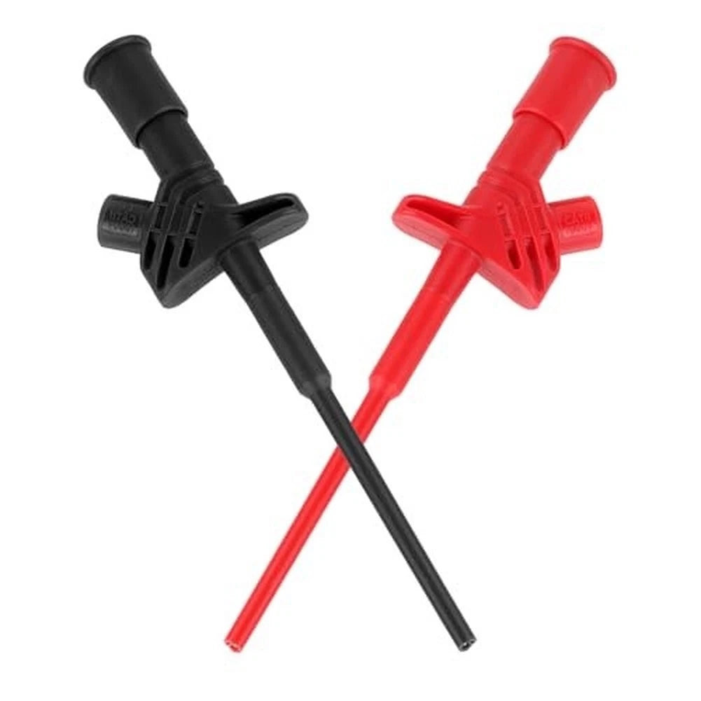 2X Insulation Test Probes Red Black Clips for DIY Projects