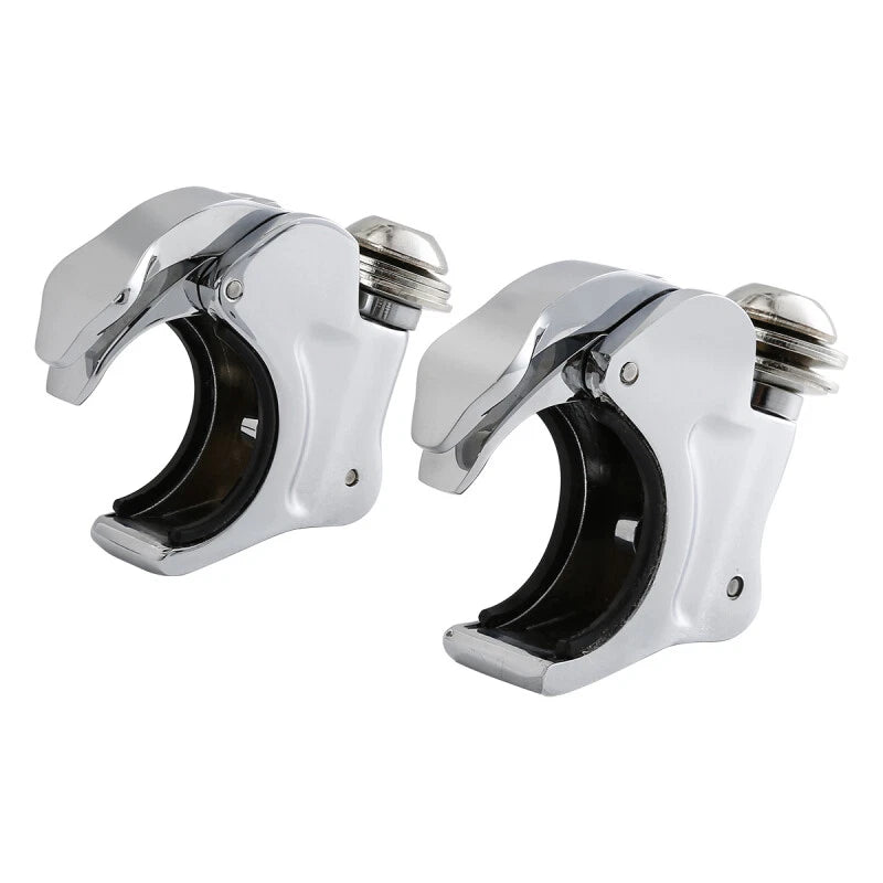 Pair of 39mm Fork Quick Release Windshield Clamps for Harley Dyna (2006–2017)