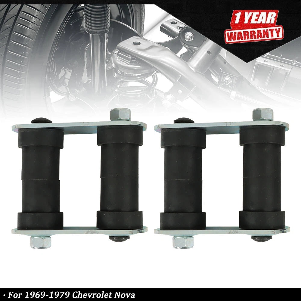 Leaf Spring Rear Shackle Kits Pair for Chevrolet Nova/Camaro (1967–1979)