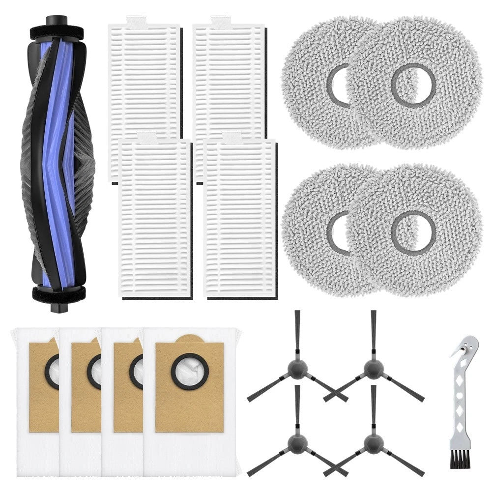 Robot Vacuum Kit Main Brush Microfiber Mop Cloth Filter Dust Bags