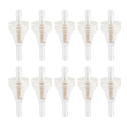 10Pcs 1/4" 6.3mm ABS Plastic Fuel Filters for Motorcycle Dirt Bike ATV UTV