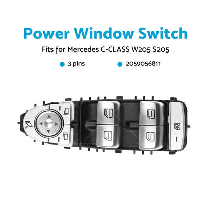 Power Window Control Switch for Mercedes C-Class W205 S205 E213 (2015–2021)