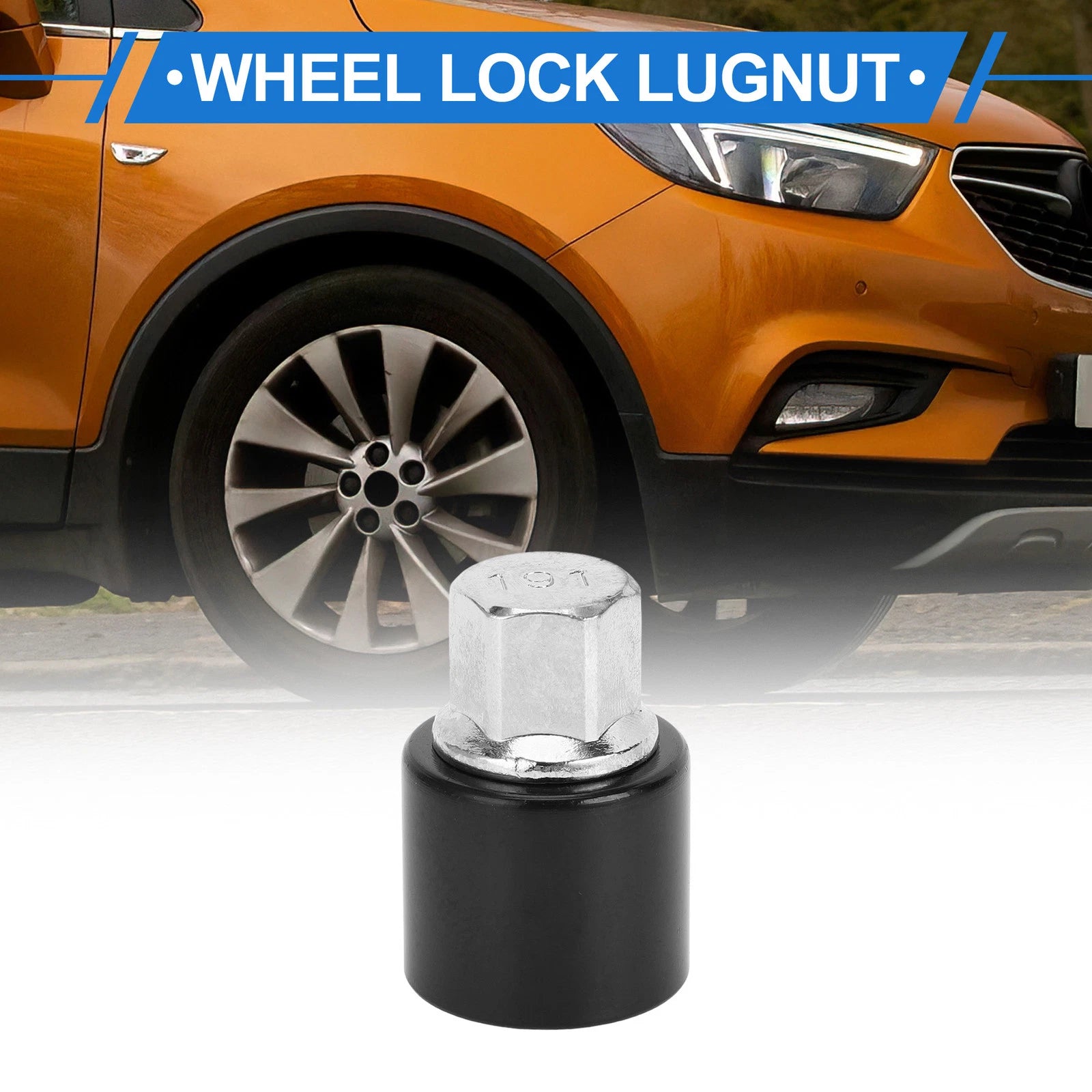 Wheel Lock Lug Nut with Antitheft Screw Removal Key for Vauxhall Opel (N/A)