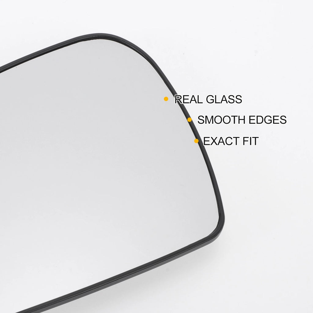 Heated Left Side White Mirror Glass for KIA Ceed (2012–2018)