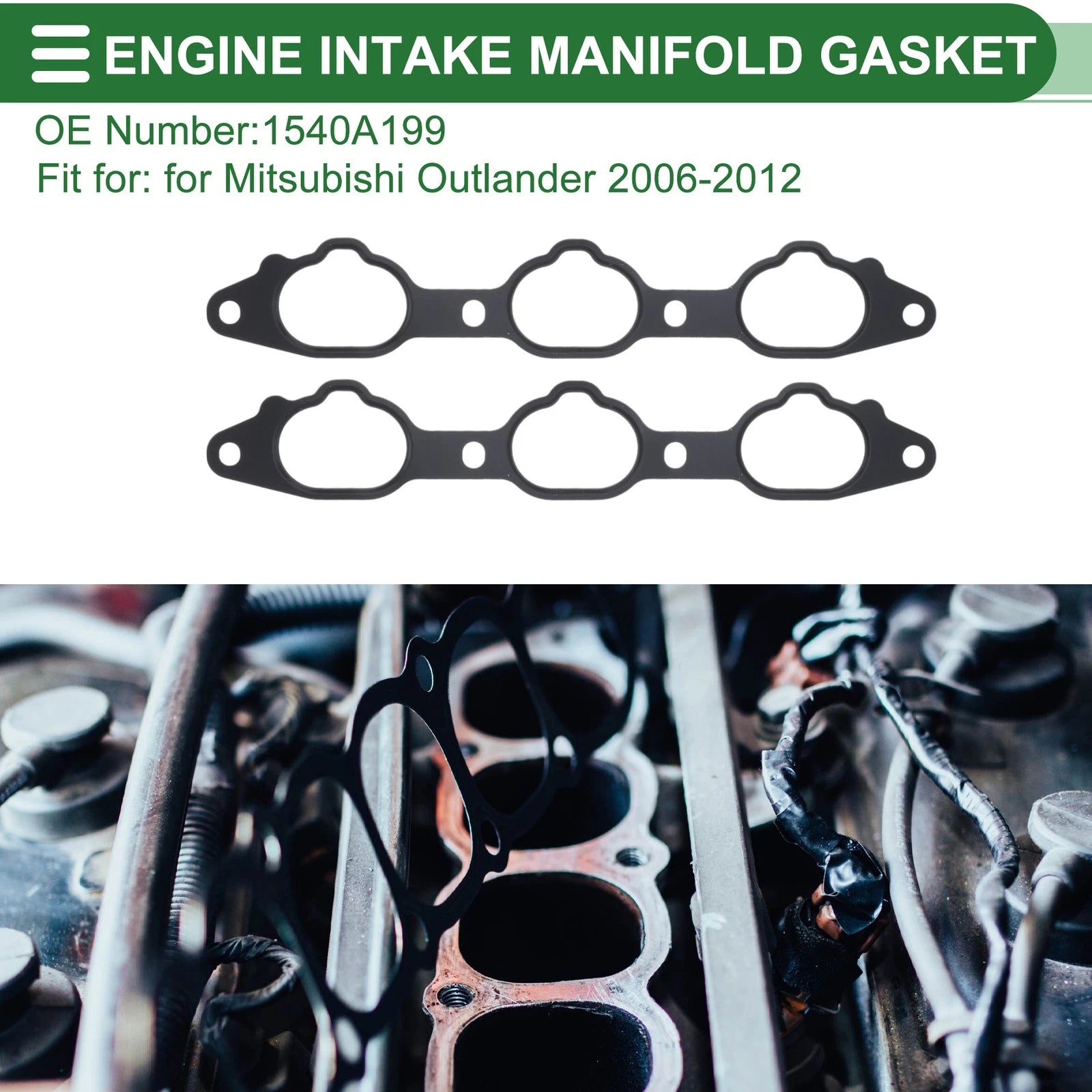 Engine Intake Manifold Gasket Replacement for Mitsubishi Outlander (2006–2012)
