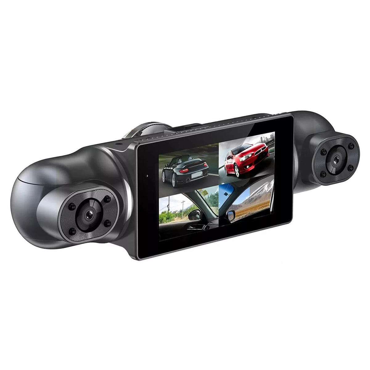 4-Channel Dash Cam for Car (1080P, WiFi, G-Sensor)
