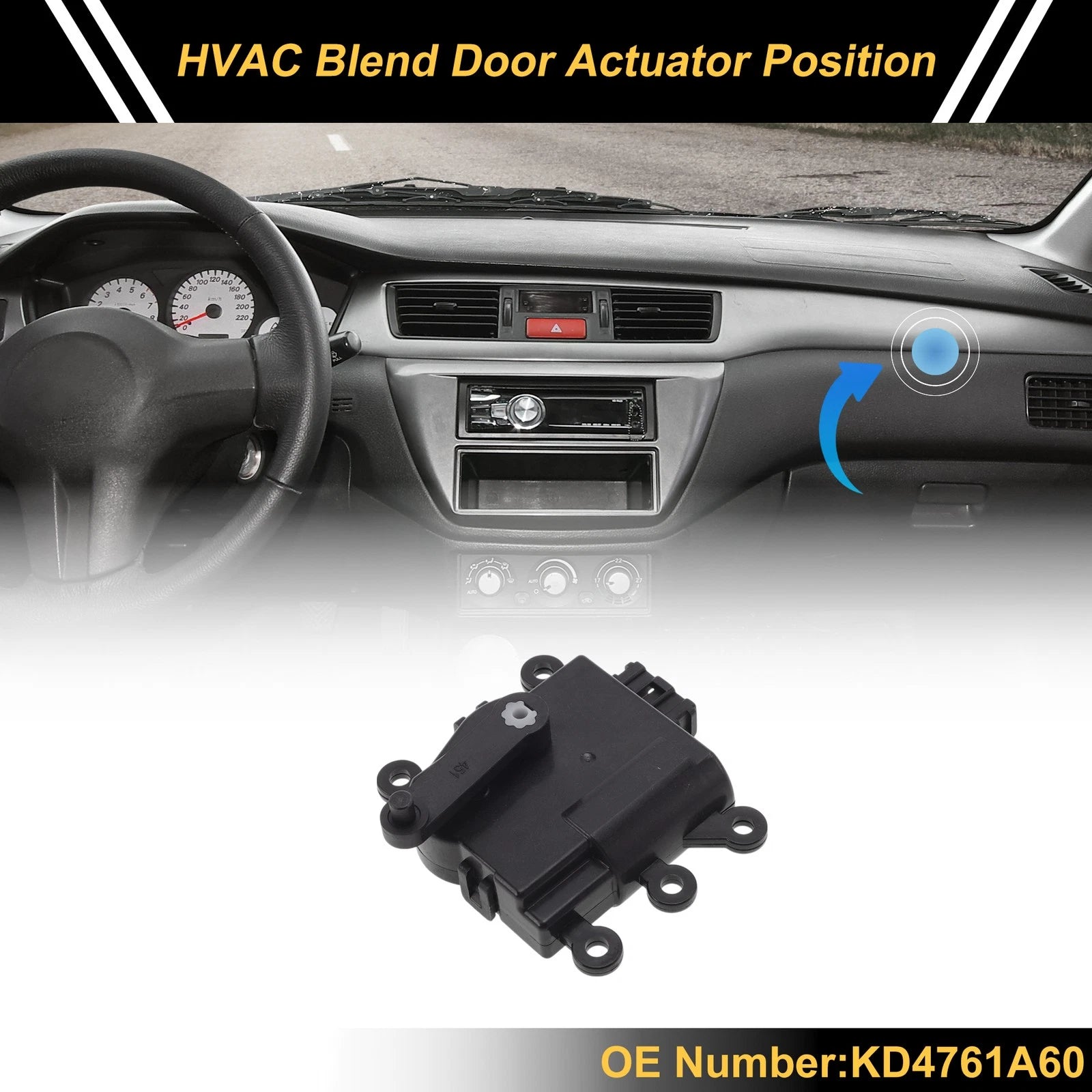HVAC Heater Blend Door Actuator for Mazda 3 (2013–2019) Replacement