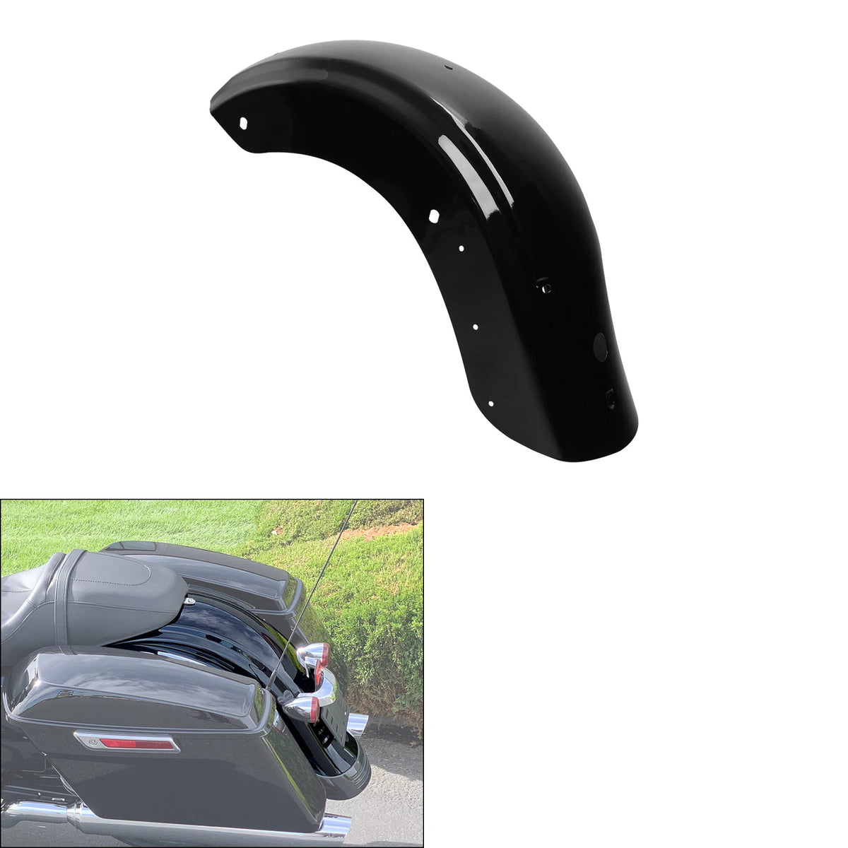 Rear Fender for Harley Touring Electra Street Road Glide (2009–Present)