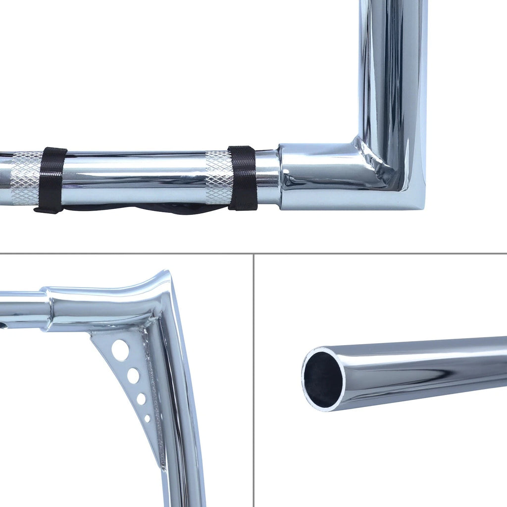 Chrome 16" Prewired Handlebar for Harley Road King FLHR (2008–2013)