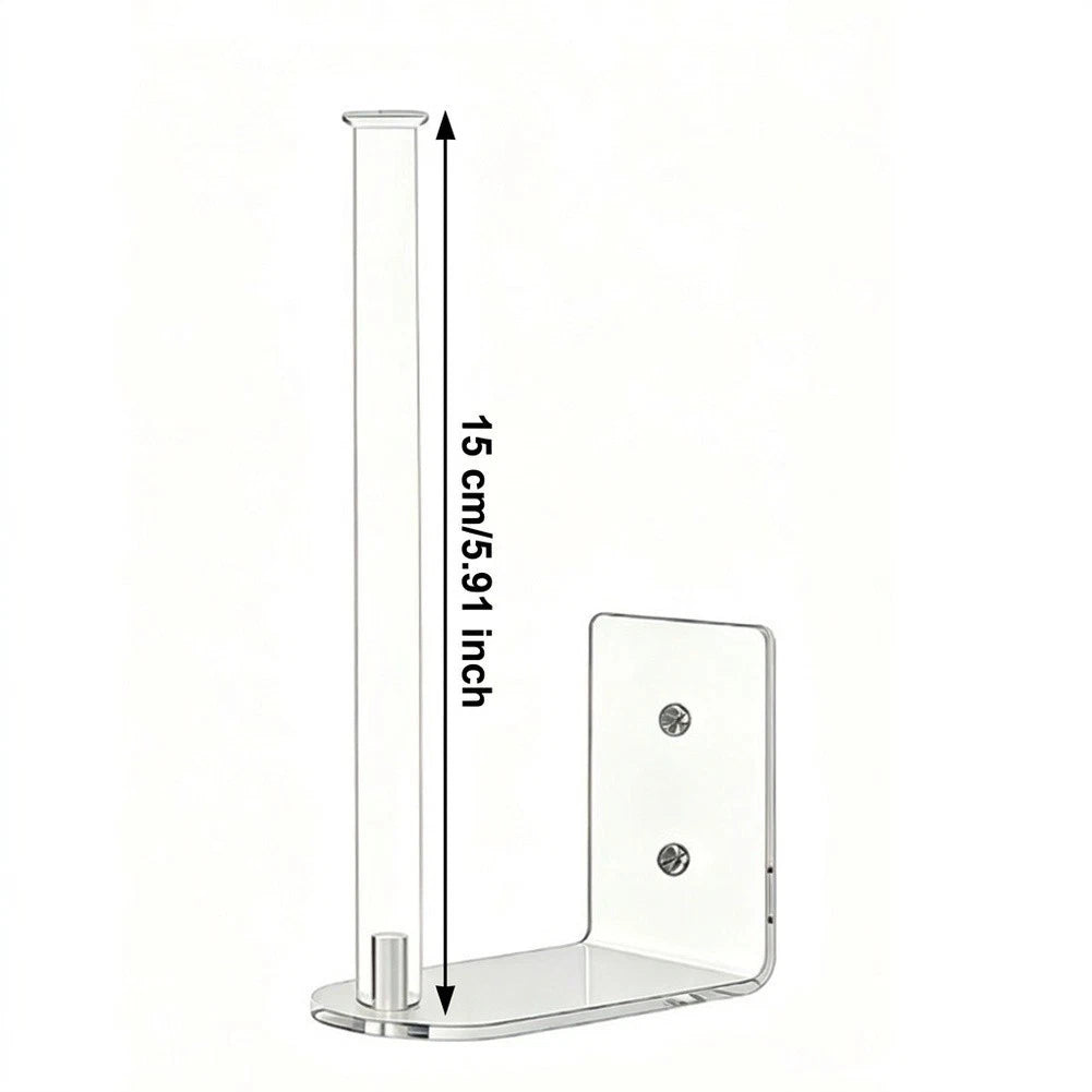2X Wall Mounted Acrylic Hat Rack 15cm x 7.5cm Clear Storage Solution