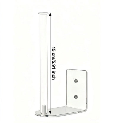 2X Wall Mounted Acrylic Hat Rack 15cm x 7.5cm Clear Storage Solution