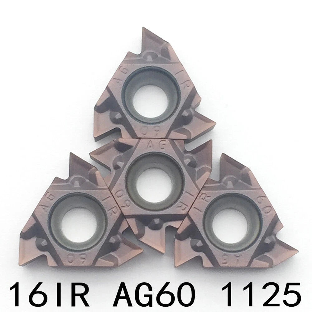 10pcs 16IR AG60 CNC Carbide-Insert Lathe Threading Inserts (16IR 3/8)