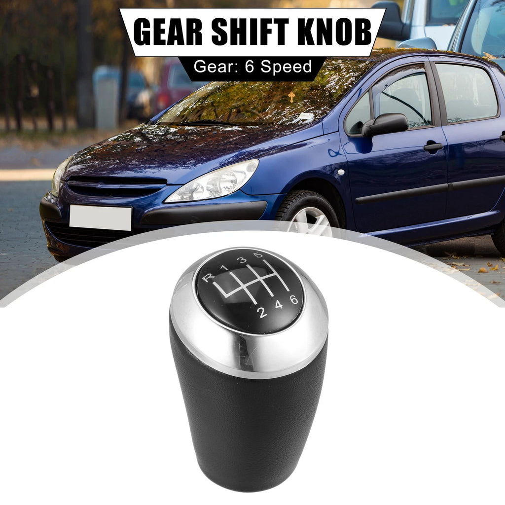 Faux Leather Gear Shift Knob 6 Speed for Mazda 6 (2007–2012) Black