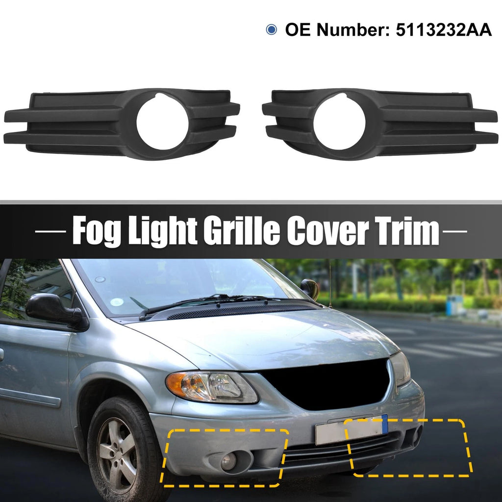 Front Right Fog Light Grille Cover for Dodge Grand Caravan (2008–2010)