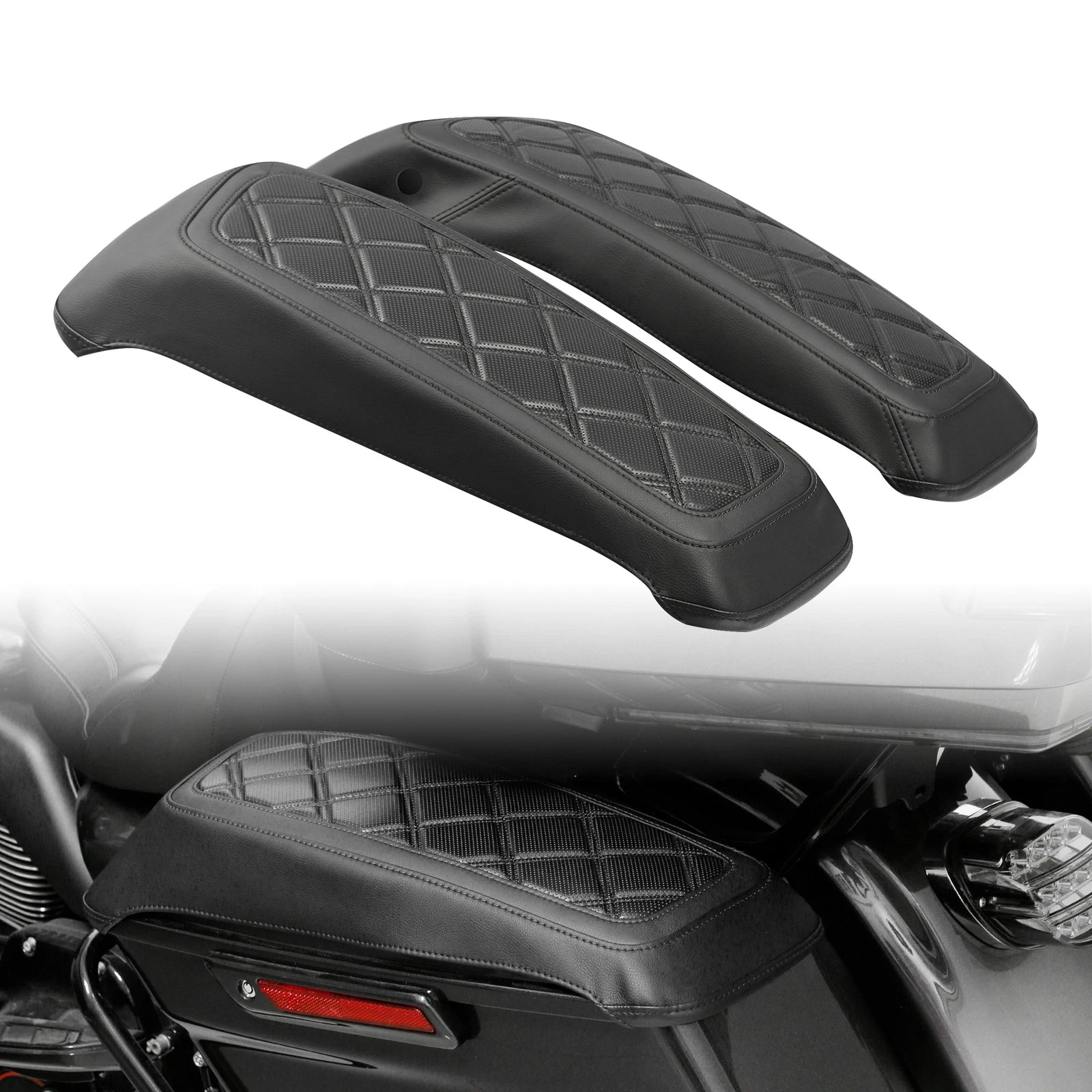 Saddlebag Lids Covers for Harley Electra, Road Glide, Road King (2014–2023)