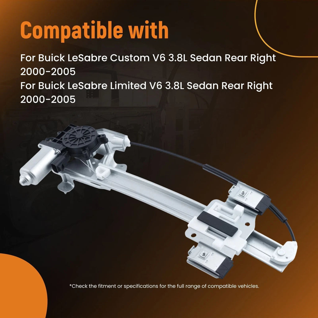 Electric Window Regulator & Motor Assembly for Buick LeSabre (2000–2005)
