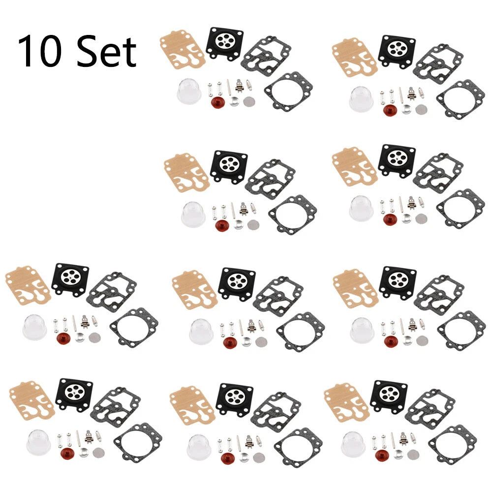 Set of 10 Carburetor Gasket Kits for Honda CG260 CG330 (43CC 52CC)