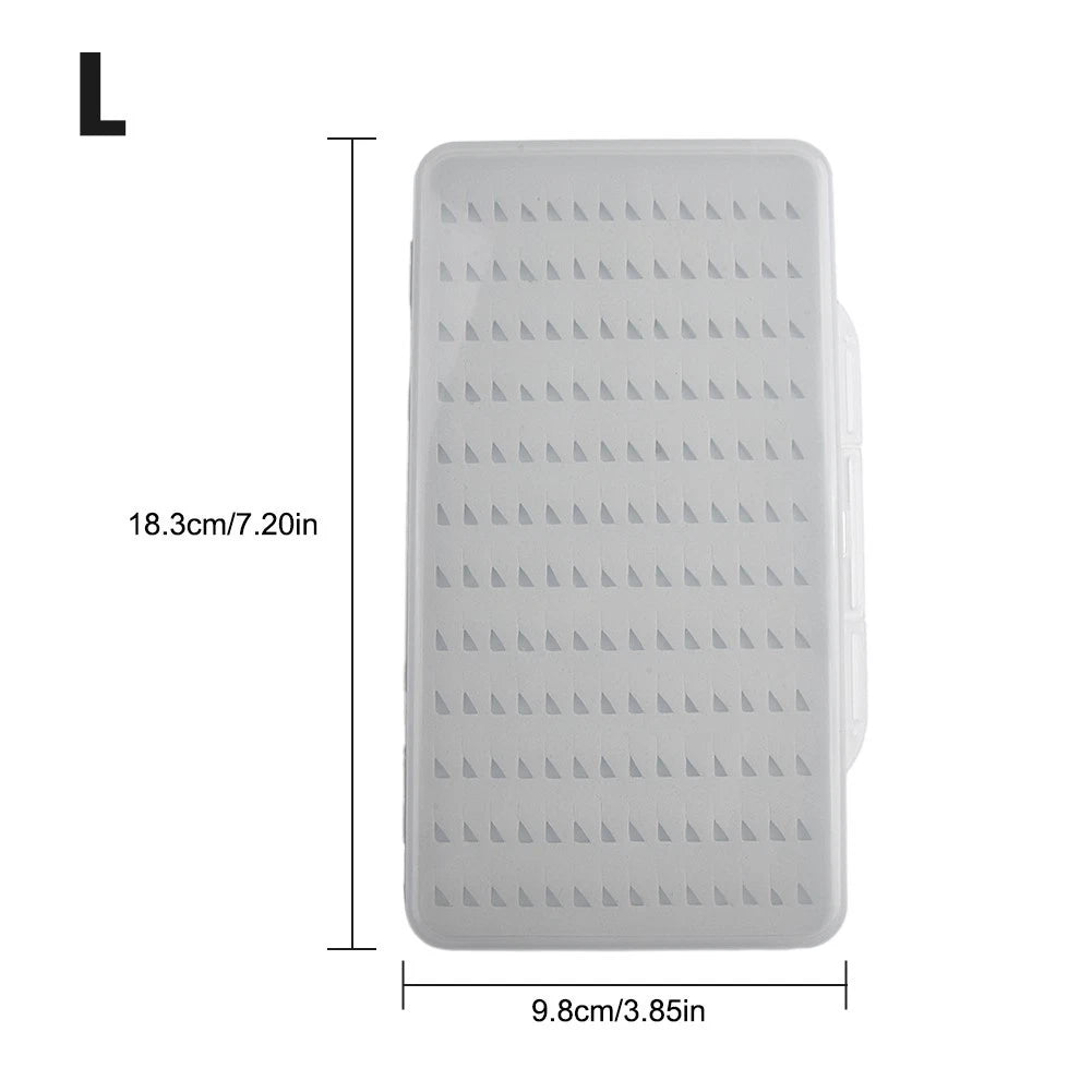 Fishing Fly Box Portable Storage Tackle Organizer - Transparent Design