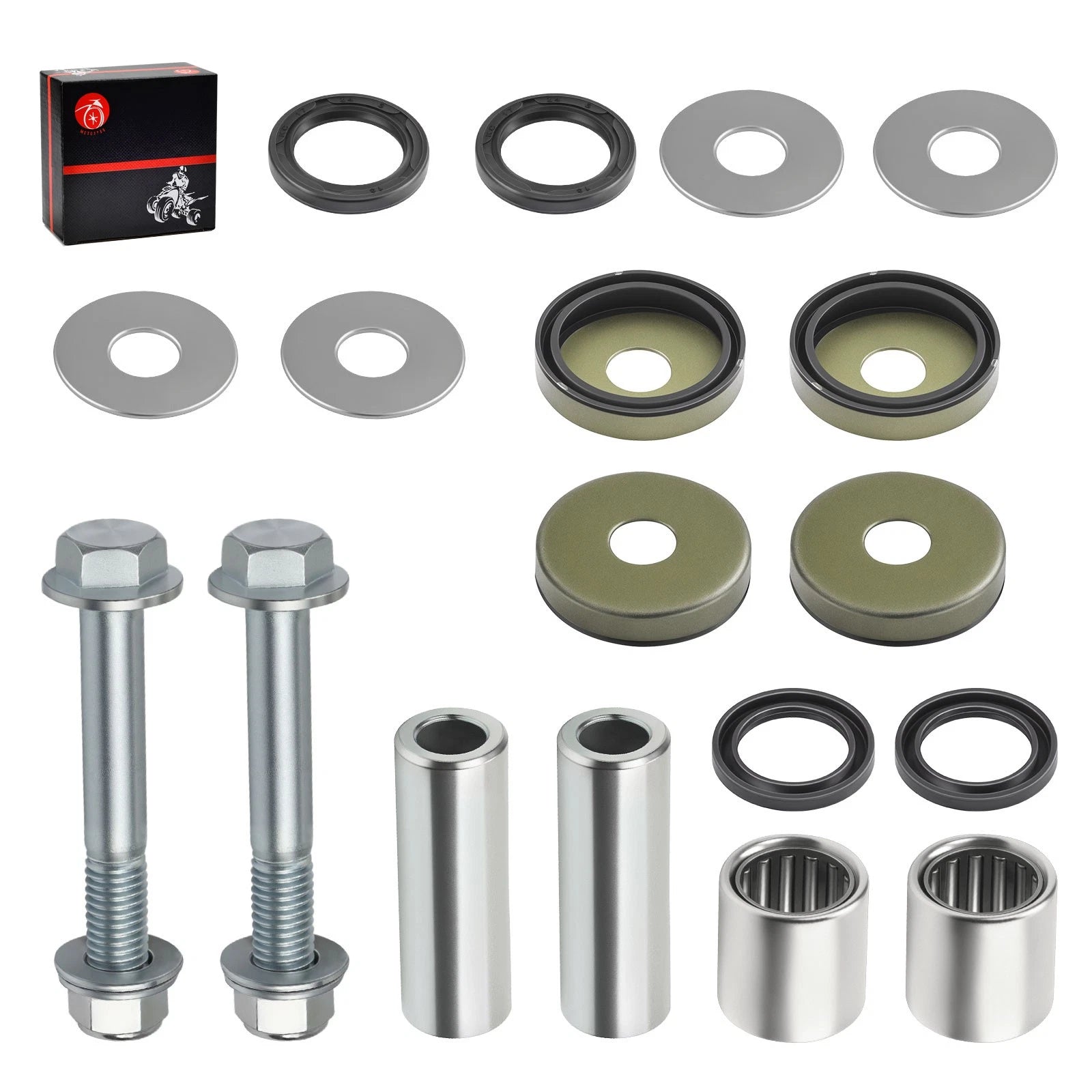 Lower Front A Arm Bushing Bearing Kit for Arctic Cat 400 DVX & Kawasaki KFX400