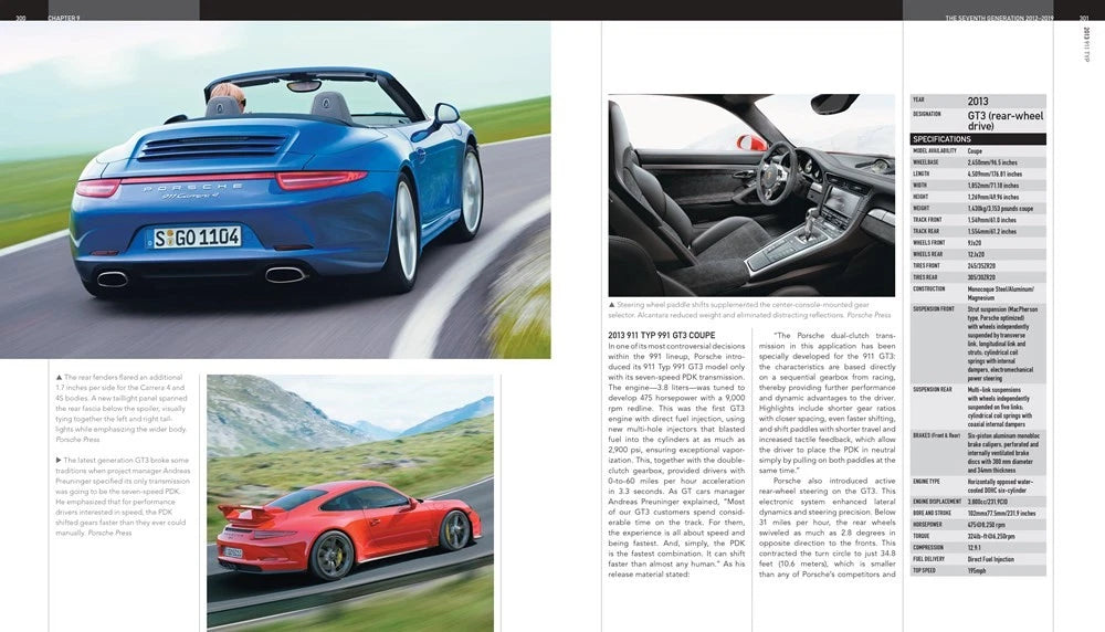 Porsche 911 Year-by-Year Evolution Book (All Years)