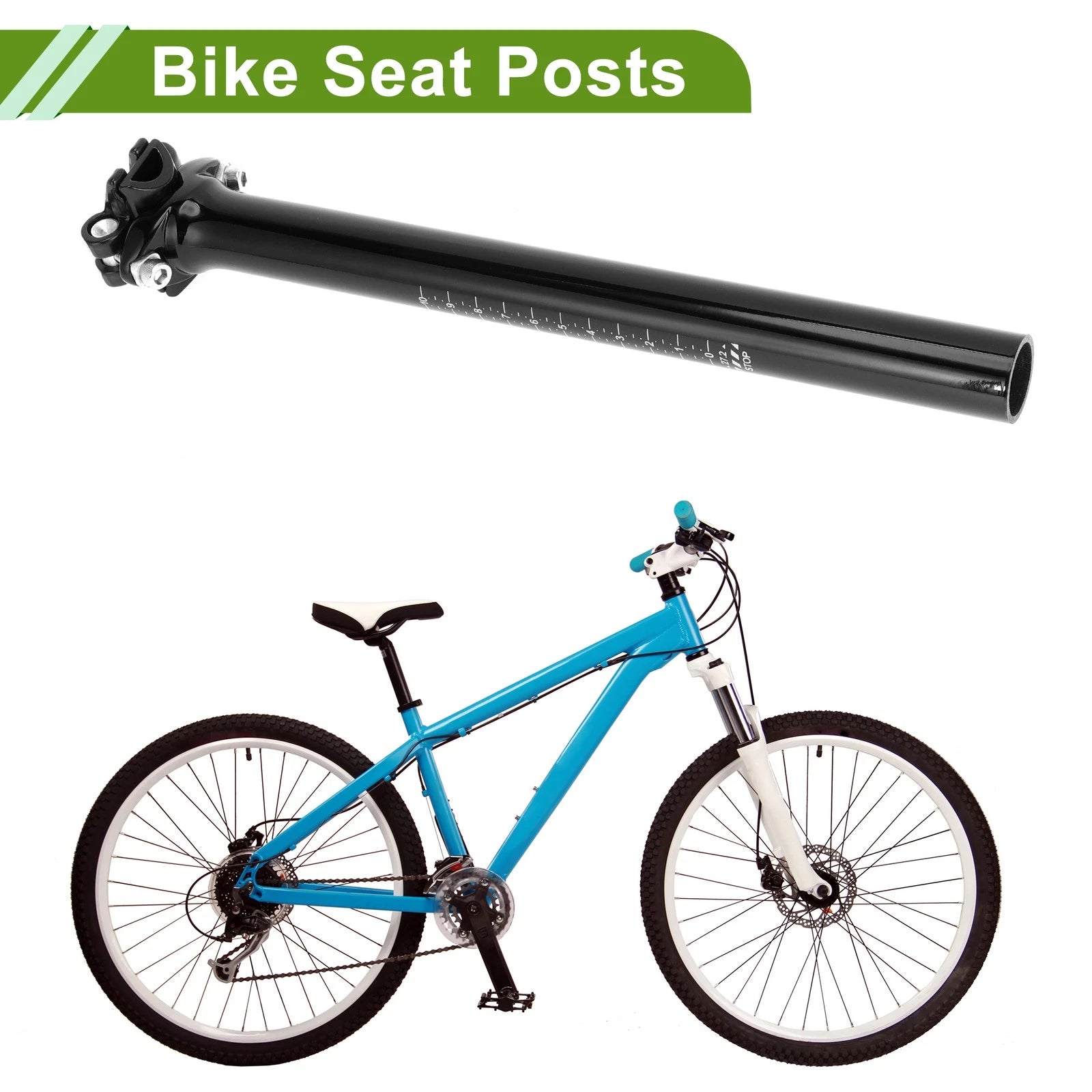 Seat Post 27.2mm Adjustable Angle Lightweight for Bike (2008–2025)