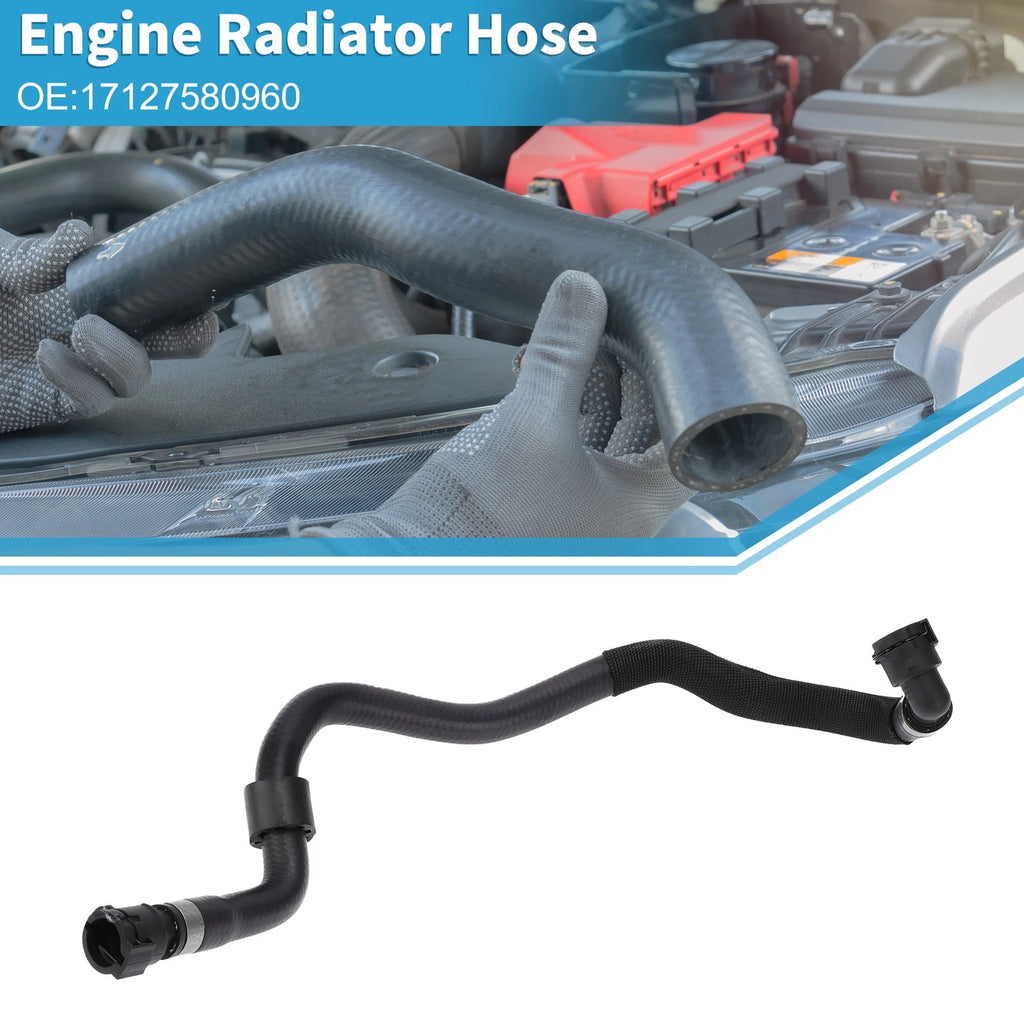 Engine Radiator Hose Replacement for BMW 740i 3.0L (2011–2012) Black Rubber