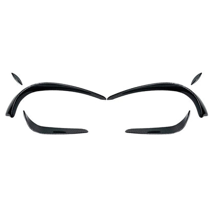 Front Bumper Spoiler Lips Canards for Mercedes Benz C Class W205 (2015–2018)