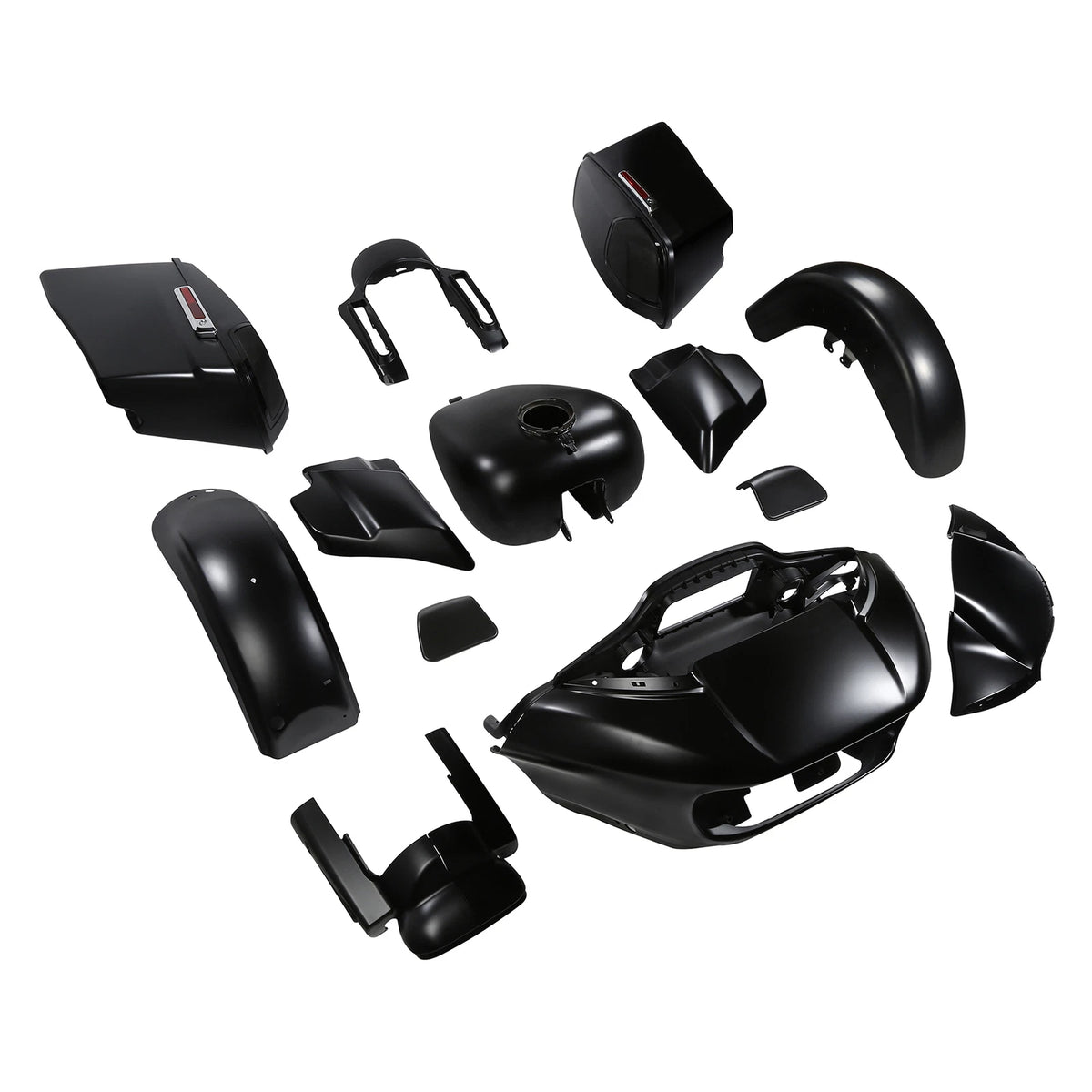 Fairings Body Work Kit for Harley CVO Road Glide FLTR (2015–2024) Black Denim