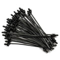 Zip Straps Cable Ties for Universal Use (Black Nylon)