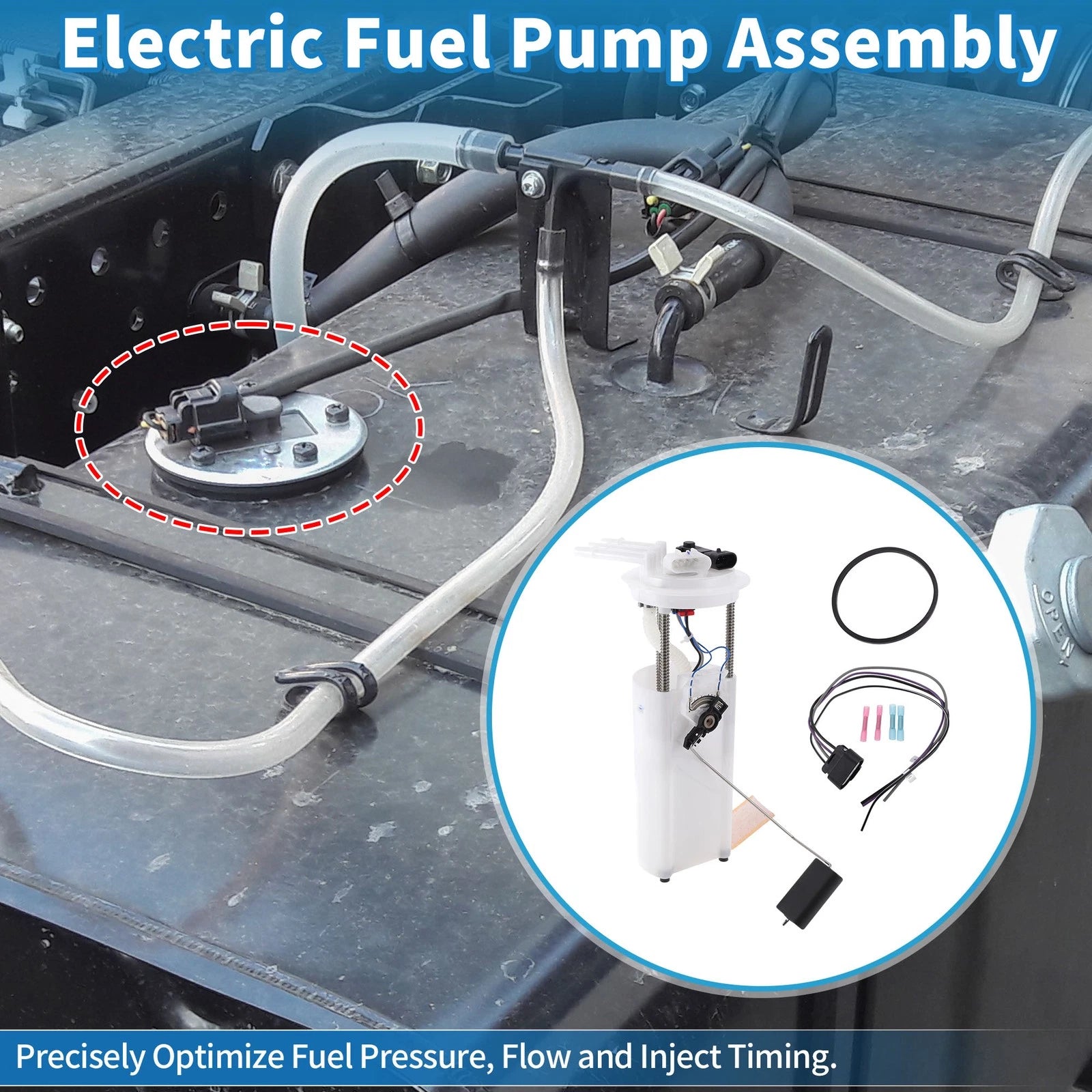 Electric Fuel Pump Assembly Replacement for Chevy Camaro 1999–2002 3.8L
