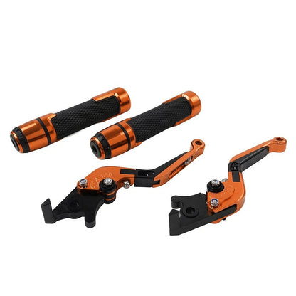 Folding Extendable Brake Clutch Levers Handlebar Grips Kit for Kawasaki Z1000 (2003–2023)