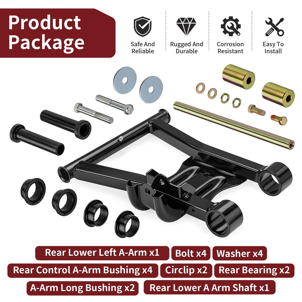 Rear Lower Left A-Arm w/ Bushing Kit for Polaris Sportsman 500 HO (2003–2006)